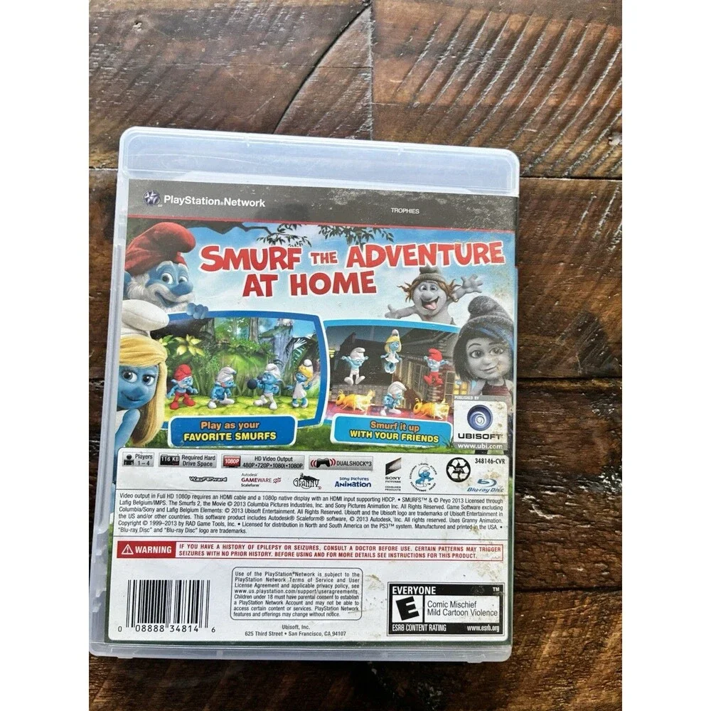 The Smurfs 2 PS3 PlayStation 3 Complete CIB Tested Ubisoft Family Adventure Game